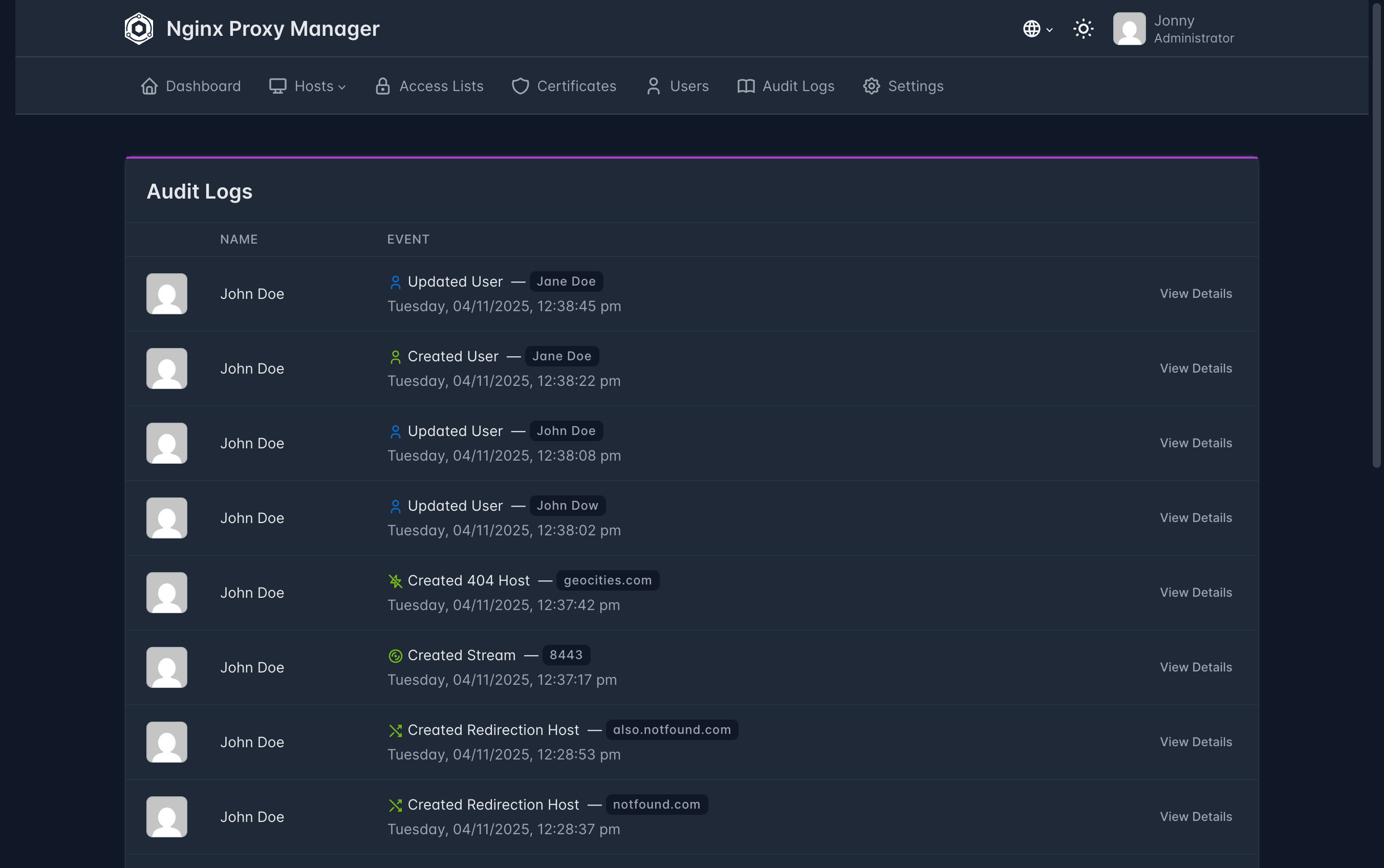 Audit Logs