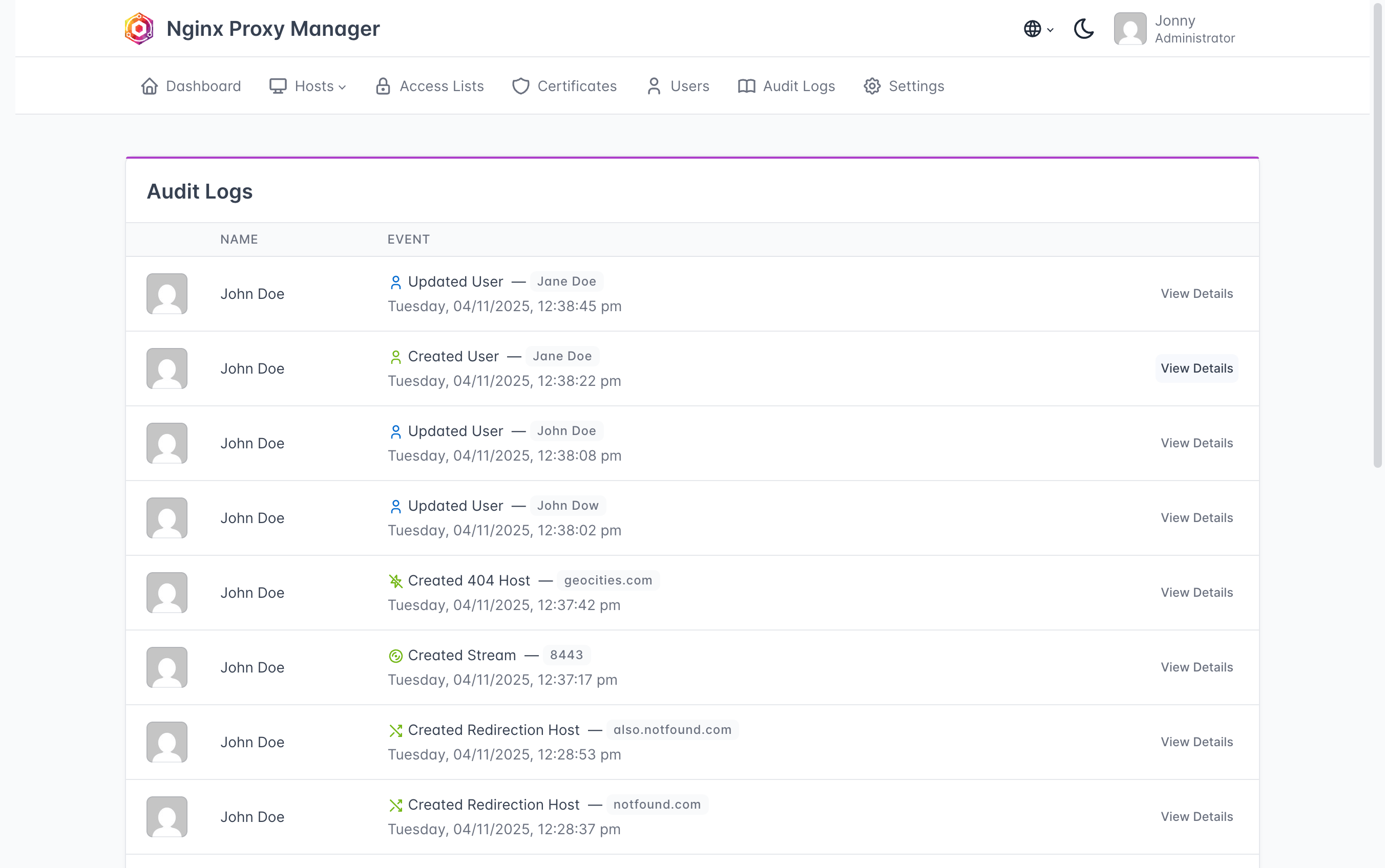Audit Logs